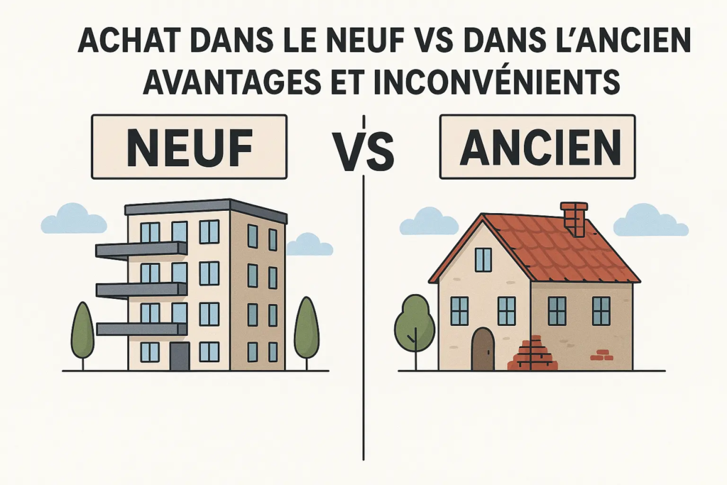 achat dans le neuf vs dans l'ancien