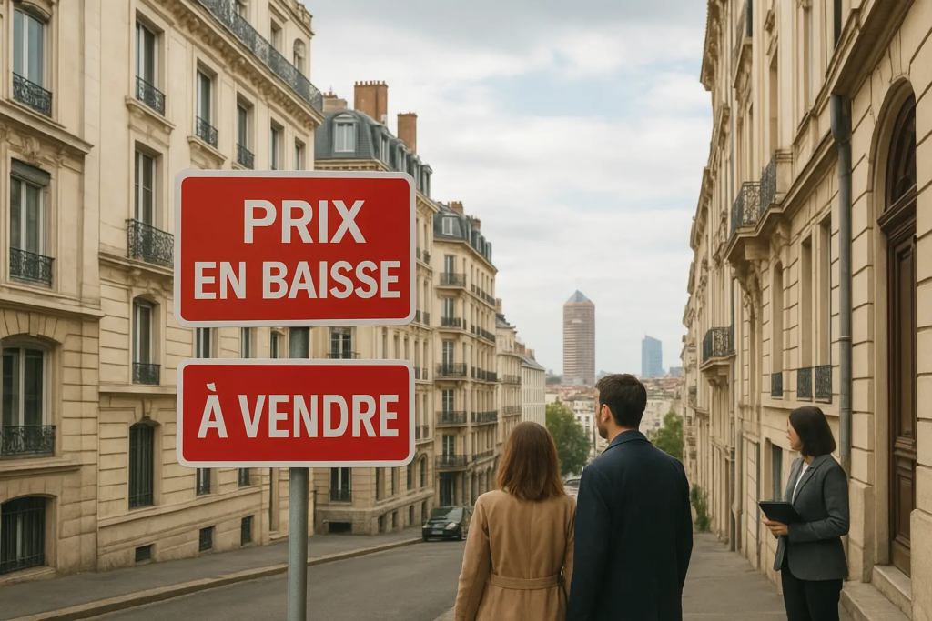 Baisse des prix immobiliers à Lyon : un marché qui se réveille… à l’envers